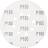 Krążki Šlifavimo diskai su lipdukais, 150 mm, P180, 5 vnt., su 8 skylėmis
