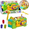 Lean Toys Edukacinis krokodilo formos kubas Montessori