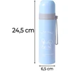 Retoo Puodelis Termosas vakuuminis plieno termosas 500 ml + puodelis
