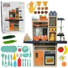 Lean Toys Vaikiška virtuvėlė su šviesos efektais ir priedais
