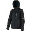 Kurtka Striukė Moteriška softshell striukė su gobtuvu, juoda ir turkio spalvos, 3xl dydžio, ce, lahti spalvos.