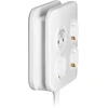 Orno Kwadratowa Kvadratinis maitinimo lizdas su USB įkrovikliu 3x2P+Z (Schuko), 2xUSB-A, laidas 3x1.5mm2, 1.4m