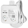Orno Kwadratowa Kvadratinis maitinimo lizdas su USB įkrovikliu 3x2P+Z (Schuko), 2xUSB-A, laidas 3x1.5mm2, 1.4m