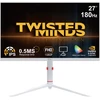 „Twisted Minds“ – „Arctic Pro“ serijos 27 colių FHD – 180 Hz 0,5 ms spartos IPS HDMI 2.1 žaidimų monitorius – baltas