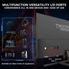 „Twisted Minds“ – „Blaze“ serijos plokščias 27 colių FHD – 180 Hz 0,5 ms greitas IPS HDMI 2.1 žaidimų monitorius, juodas