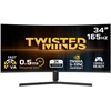 „Twisted Minds“ – „Eclipse Pro“ serijos lenktas 34 colių WQHD žaidimų monitorius su 165 Hz, 0,5 ms VA ir 4K skiriamąja geba.