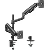 Laikiklis „Ergo Office“ 2 monitorių laikiklis / pakaba, dujinė spyruoklė, 17"-32", 1-10 kg, matinės juodos spalvos, ER-692 B