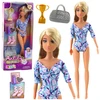 Lean Toys Lėlė balerina Anlily su judančiomis galūnėmis ir priedais