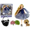 Lean Toys Lėlė su šuniuku LeanToys, 30 cm