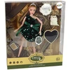 Lean Toys Lėlė Emily su kačiuku ir medine širdimi, 30 cm
