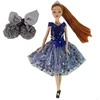Lean Toys Lėlė LeanToys su ilgais raudonais plaukais ir mėlynomis akimis, 30 cm