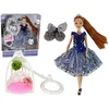 Lean Toys Lėlė LeanToys su ilgais raudonais plaukais ir mėlynomis akimis, 30 cm