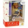 Lean Toys Lėlė su jogos kilimėliu