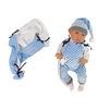 Lėlė kūdikis Lean Toys 46 cm mėlynai