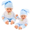 Lean Toys Lėlė su mėlyna pižama ir kepure, 24 cm