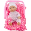 Lean Toys Lėlė su nešiokle ir čiulptuku