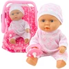 Lean Toys Lėlė su nešiokle ir čiulptuku
