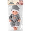 Lean Toys Lėlė kūdikis pilka pižama 30 cm