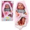 Lean Toys Lėlė su Rožine Antklode ir Triušio Ausimis, 23 cm