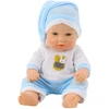 Lean Toys Lėlė kūdikis mėlyna pižama 30 cm