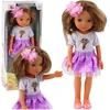 Lean Toys Lėlė su violetiniu sijonu, 32 cm