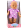 Lean Toys Lėlė kūdikis su violetiniu drabužėliu ir galvos juostele, 31 cm