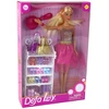Lean Toys Lėlė su rožine blizgančia suknele Defa Lucy
