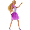 Lean Toys Lėlė su violetine suknele Defa Lucy