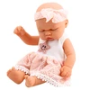 Lean Toys Lėlė kūdikis su rausva suknele ir lankeliu 24 cm