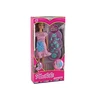 Lean Toys Nėščia lėlė su rožine suknele ir priedais