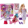 Lean Toys Nėščiosios Lėlės Rinkinys su Priedais Lucy XXL