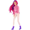 Lean Toys Lėlė raitelis su rudu poniu