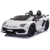 Dvivietis vaikiškas elektromobilis Lean Cars Lamborghini Aventador SX2028, baltas