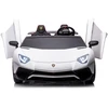 Lean Cars Dvivietis vaikiškas elektromobilis Lamborghini XXL, baltas