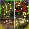 Lampa „Firefly“ saulės lempos, 2 dalys, 6 LED, prieblandos jutiklis, sodui