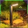 Lampa LED sodo šviestuvas, 18 W, modernus, 60 cm, lauko stulpas, pastatomas, apvalus