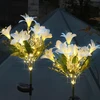 Lampa Saulės energija varomas sodo šviestuvas su lelija ir LED lempa