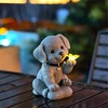 Lampa Saulės sodo lempa, dekoratyvinis šuo, drugelis, LED dekoracija