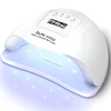 Retoo Lampa UV LED nagų lempa 80 W hibridiniams geliams, dvigubo pilko kartono - U060