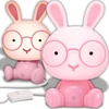 Retoo Vaikiškas naktinis šviestuvas BunnyGlow