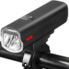 Lampka Dviračio lempa, LED žibintuvėlis, priekinis, USB, dviračio vairui, stiprus 1000lm
