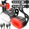 Lampka Dviračio žibintas priekyje ir gale LED, galinga baterija priekinio dviračio komplektui - ER1030