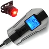 Lampka LED dviračio žibintas, km skaitiklis, spidometras, galinis - s092-1 + galinis žibintas