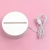 Lampka Meilės širdelių 3D iliuzijos naktinė lemputė vaikų miegamajam dovanų USB