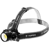 Latarka, Žibintuvėlis, 3 W LED COB priekinis žibintas, 3 x AAA