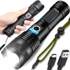 Latarka, Žibintuvėlis, Taktinis žibintuvėlis, galingas, LED, įkraunamas, išlikimo, karinis, USB, 5 režimai - er1264