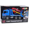 Lean Toys Žaislinis automobilių vilkikas su šviesomis ir garsais