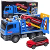 Lean Toys Žaislinis automobilių vilkikas su šviesomis ir garsais