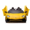 Lean Cars Dvivietis vaikiškas elektromobilis Lamborghini XXL, geltonas
