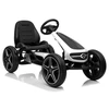 Lean Cars Pedalinis kartingas baltas-juodas